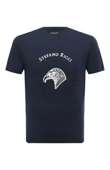 Хлопковая футболка Stefano Ricci