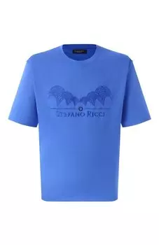 Хлопковая футболка Stefano Ricci