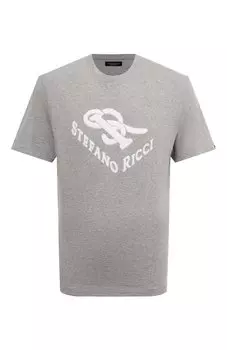 Хлопковая футболка Stefano Ricci