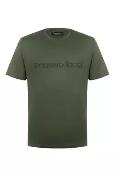 Хлопковая футболка Stefano Ricci