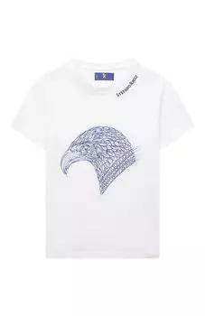 Хлопковая футболка Stefano Ricci Junior