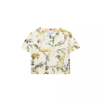 Хлопковая футболка Trussardi junior
