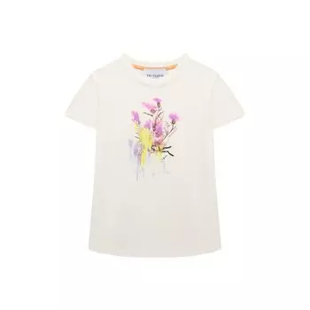 Хлопковая футболка Trussardi junior