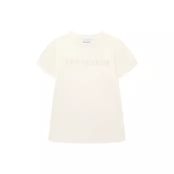Хлопковая футболка Trussardi junior