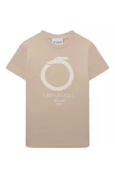 Хлопковая футболка Trussardi junior