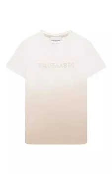 Хлопковая футболка Trussardi junior