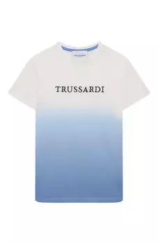 Хлопковая футболка Trussardi junior