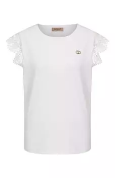 Хлопковая футболка Twinset