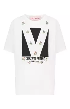 Хлопковая футболка Valentino