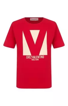 Хлопковая футболка Valentino