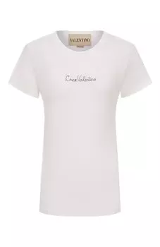 Хлопковая футболка Valentino