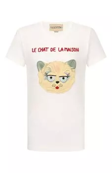 Хлопковая футболка Valentino
