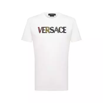 Хлопковая футболка Versace