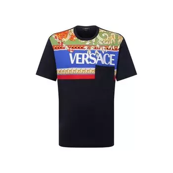 Хлопковая футболка Versace