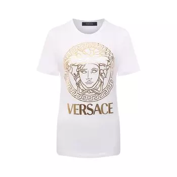 Хлопковая футболка Versace