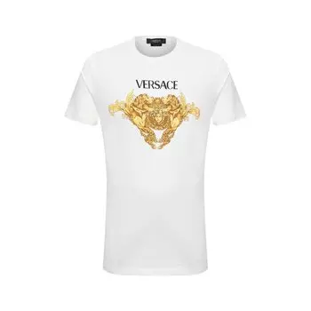 Хлопковая футболка Versace