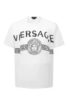 Хлопковая футболка Versace