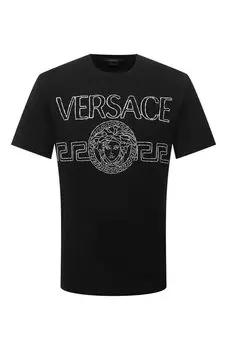 Хлопковая футболка Versace