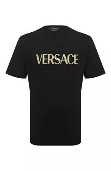 Хлопковая футболка Versace