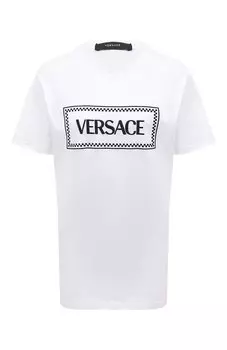 Хлопковая футболка Versace