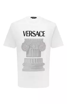 Хлопковая футболка Versace