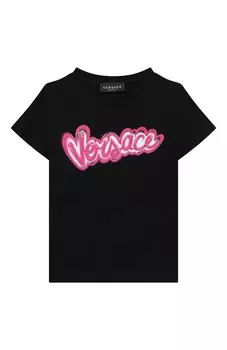 Хлопковая футболка Versace