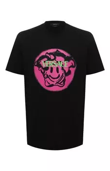 Хлопковая футболка Versace