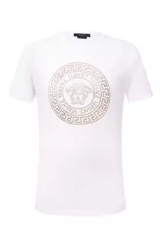 Хлопковая футболка Versace