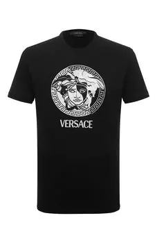 Хлопковая футболка Versace