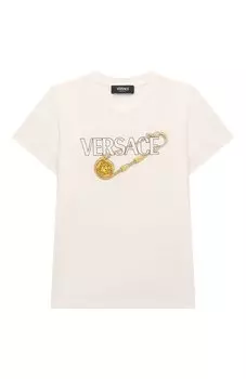 Хлопковая футболка Versace