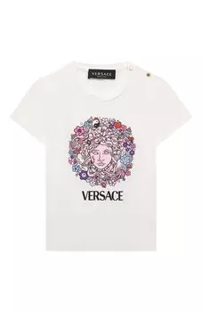 Хлопковая футболка Versace