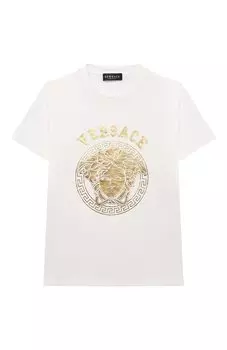 Хлопковая футболка Versace