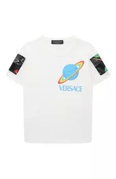 Хлопковая футболка Versace