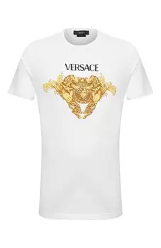 Хлопковая футболка Versace