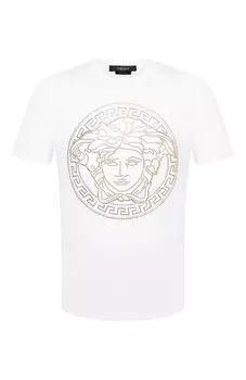 Хлопковая футболка Versace