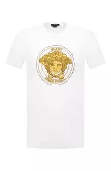 Хлопковая футболка Versace