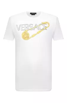 Хлопковая футболка Versace