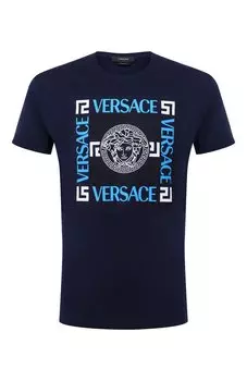 Хлопковая футболка Versace