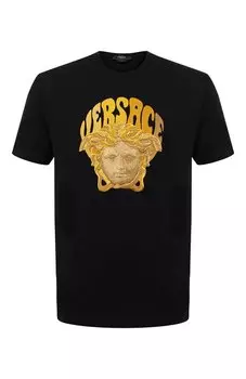 Хлопковая футболка Versace