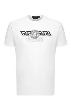 Хлопковая футболка Versace