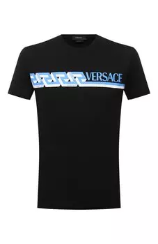 Хлопковая футболка Versace