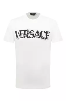 Хлопковая футболка Versace