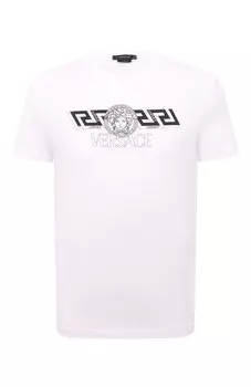 Хлопковая футболка Versace