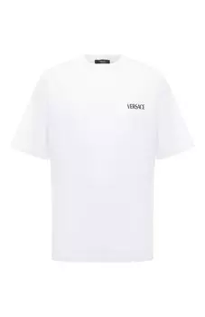 Хлопковая футболка Versace
