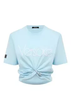 Хлопковая футболка Versace