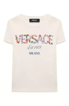 Хлопковая футболка Versace