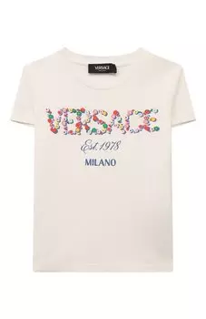 Хлопковая футболка Versace