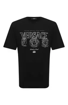 Хлопковая футболка Versace