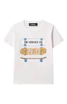 Хлопковая футболка Versace