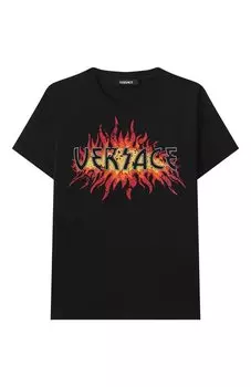 Хлопковая футболка Versace